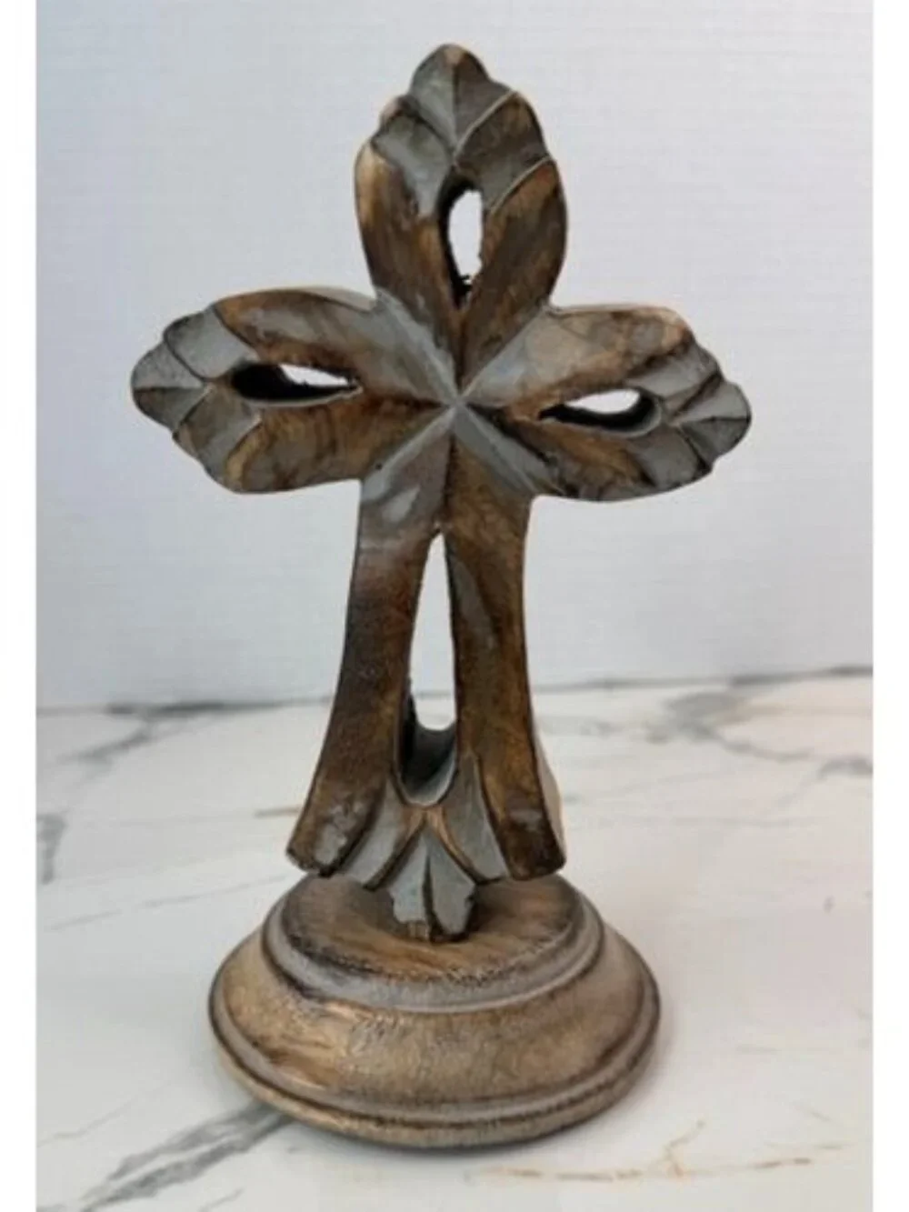 Rustic table top wooden cross, decor, spiritual, religious, rustic